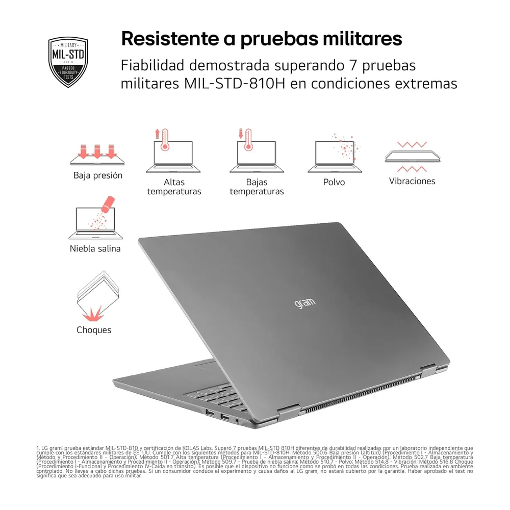 LG gram Pro 16Z90TS-G.AU99BN - Ordenador Portátil Ultraligero de 16" Intel Core Ultra 9 288V, 32 GB RAM, 1 TB — 5