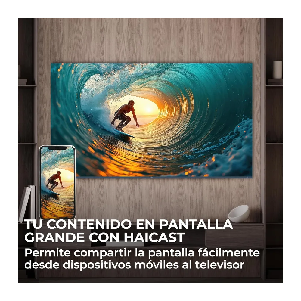 Haier K85 Full HD 32" H32K85GFX, Smart TV con Google TV, Chromecast, Dolby Audio, HDR10, Bluetooth 5.1, USB — 5