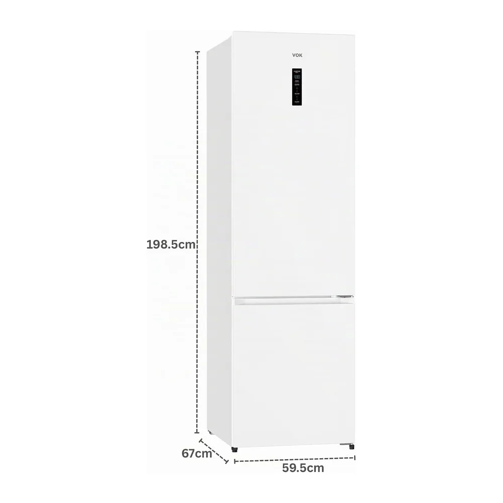VOK Frigorífico Combi No Frost 442L en 198.5cm — 4