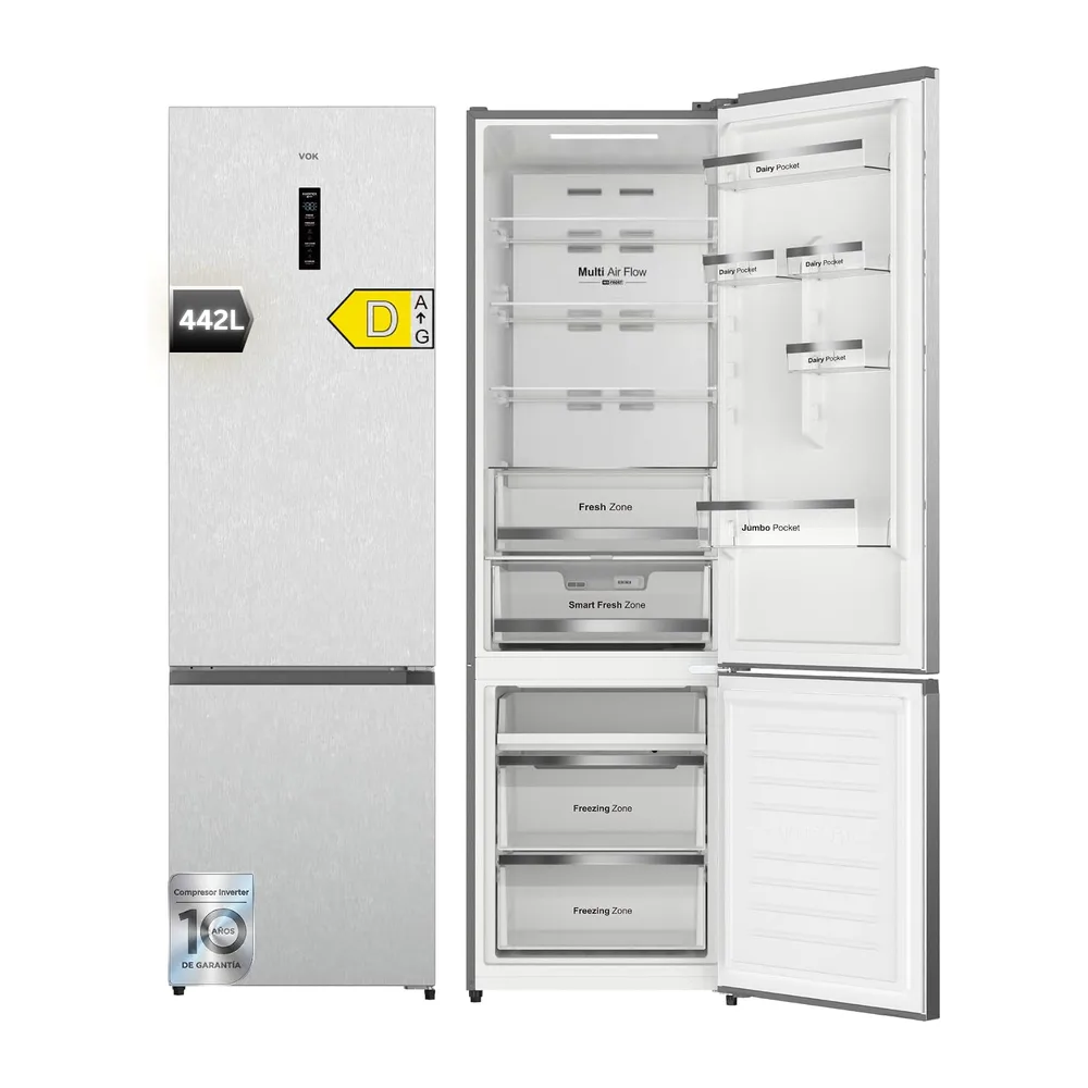 VOK Frigorífico Combi No Frost 442L en 198.5cm