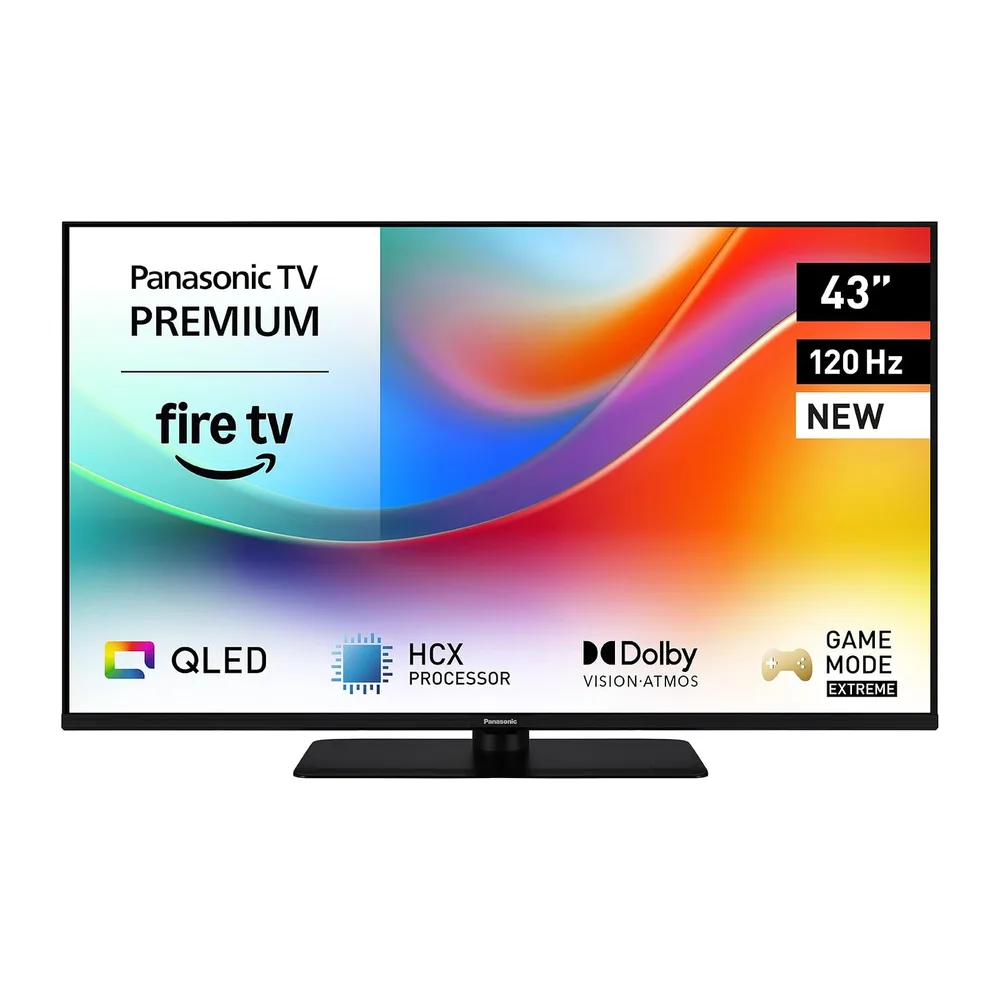 Panasonic Premium TV-43W85BEZ, Serie W85B, 43 Pulgadas, Smart TV 4K Ultra HD QLED, 2025, 120 Hz, Fire TV,