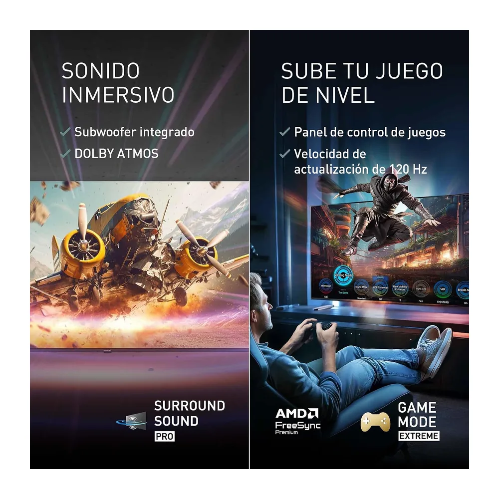 Panasonic Premium TV-43W85BEZ, Serie W85B, 43 Pulgadas, Smart TV 4K Ultra HD QLED, 2025, 120 Hz, Fire TV, — 5