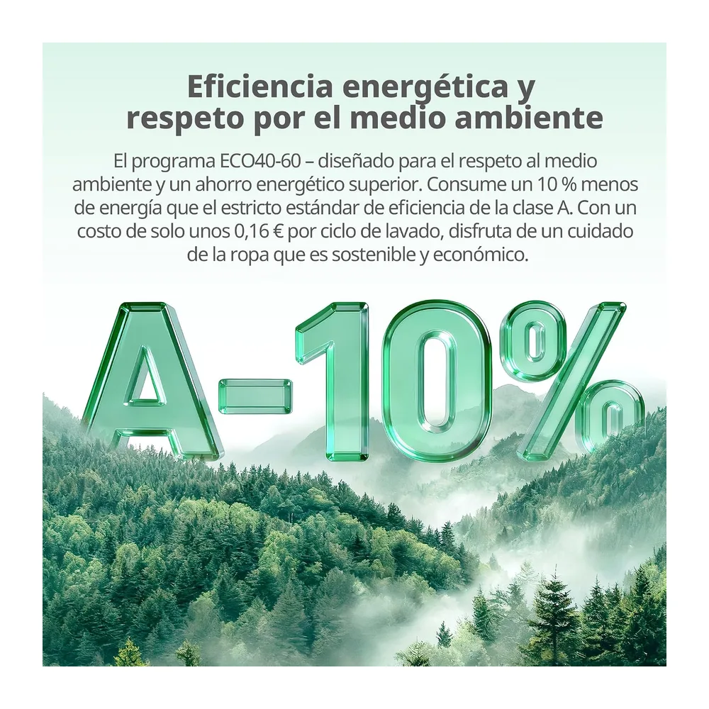 COMFEE' Lavadora 8KG Clase A-10% 1400RPM Smart wash Blanco CF08EWP05W [Clase de eficiencia energética A] — 3