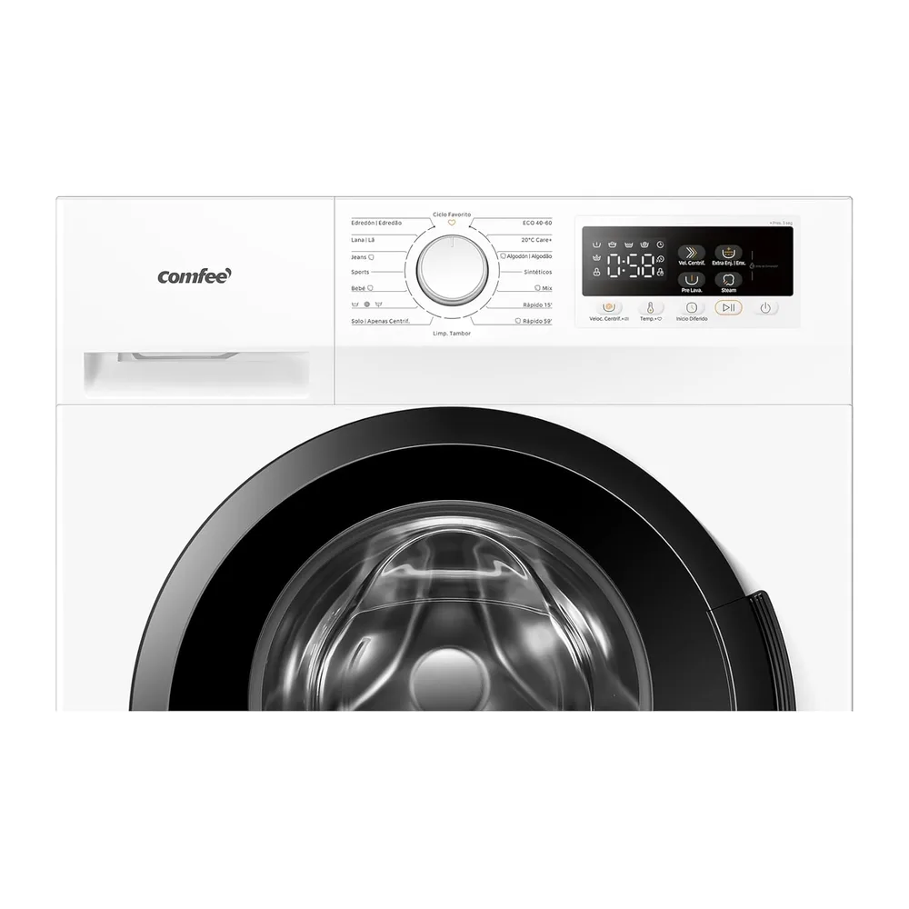 COMFEE' Lavadora 6kg, Ultradelgado 40cm, Clase A-10%, 1200RPM, CFP01EW60W [Clase de eficiencia energética A] — 3
