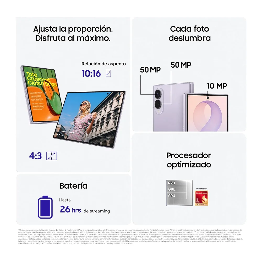 Samsung Galaxy Z Fold8, 256 GB, Teléfono Móvil, Grafito — 4