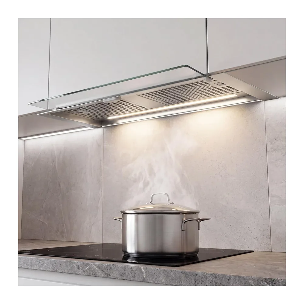 Campana Extractora Corona X 80, 80 cm, 850 m³/h, 4 Velocidades con Turbo, Panel Electrónico, LED Regulable, — 4