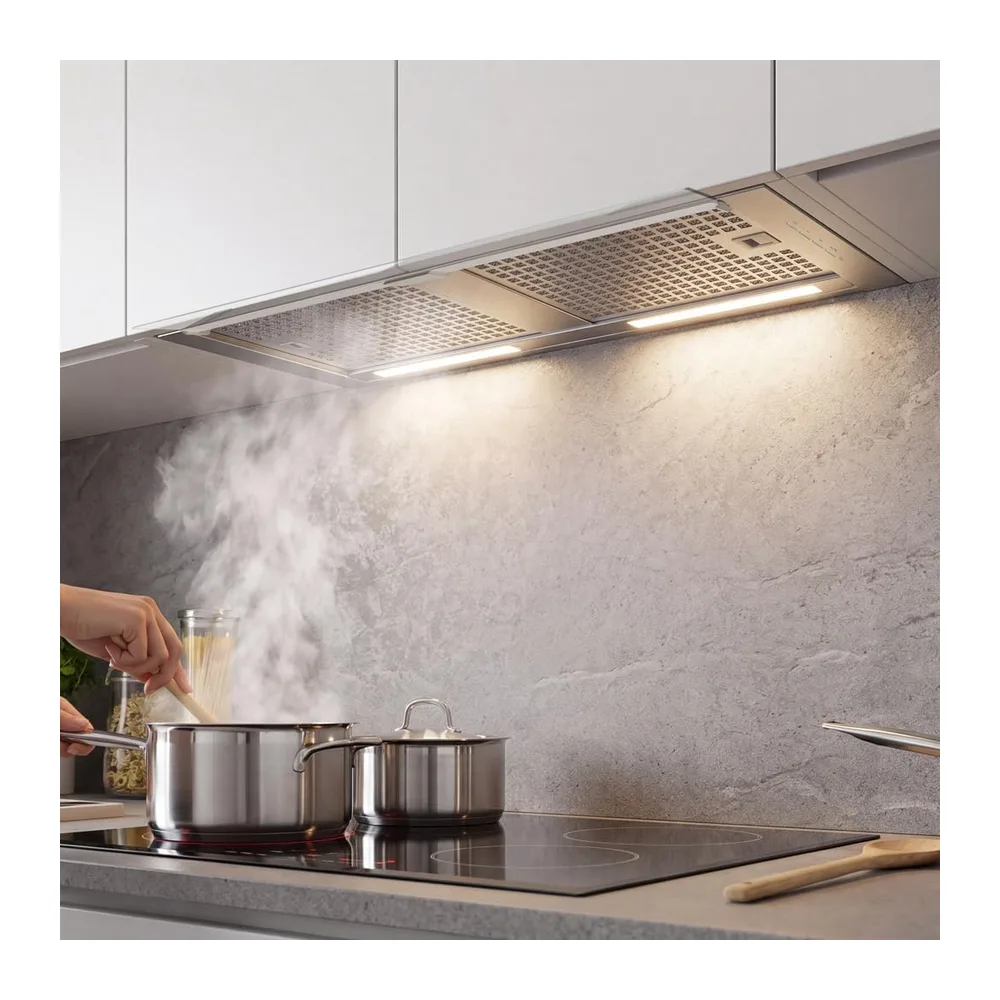 Campana Extractora Corona X 80, 80 cm, 850 m³/h, 4 Velocidades con Turbo, Panel Electrónico, LED Regulable, — 6