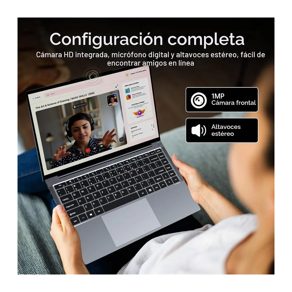 Ordenador Portátil 15.6" PC Portatil Core i5-8210Y (hasta 3.6GHz) — 6