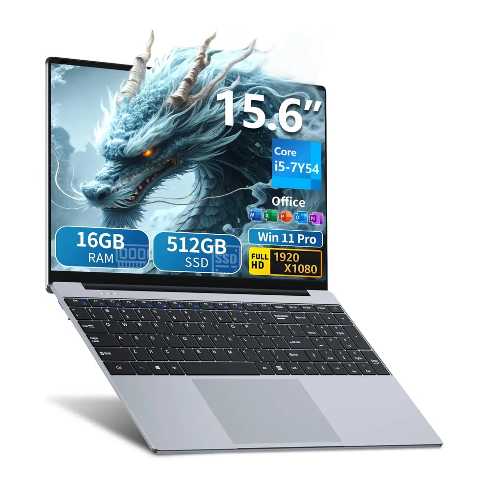 15,6 Pulgadas Ordenador Portátil Core i5 7Y54 Procesador