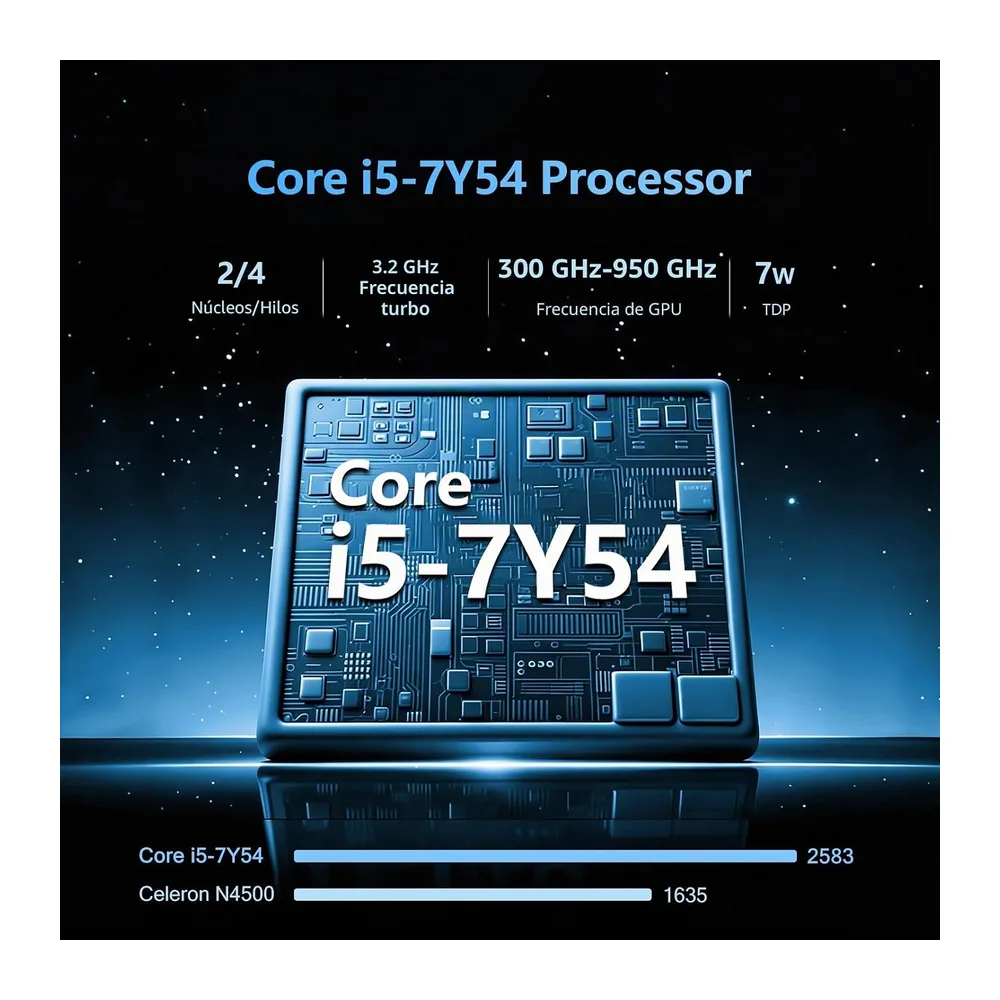 15,6 Pulgadas Ordenador Portátil Core i5 7Y54 Procesador — 2