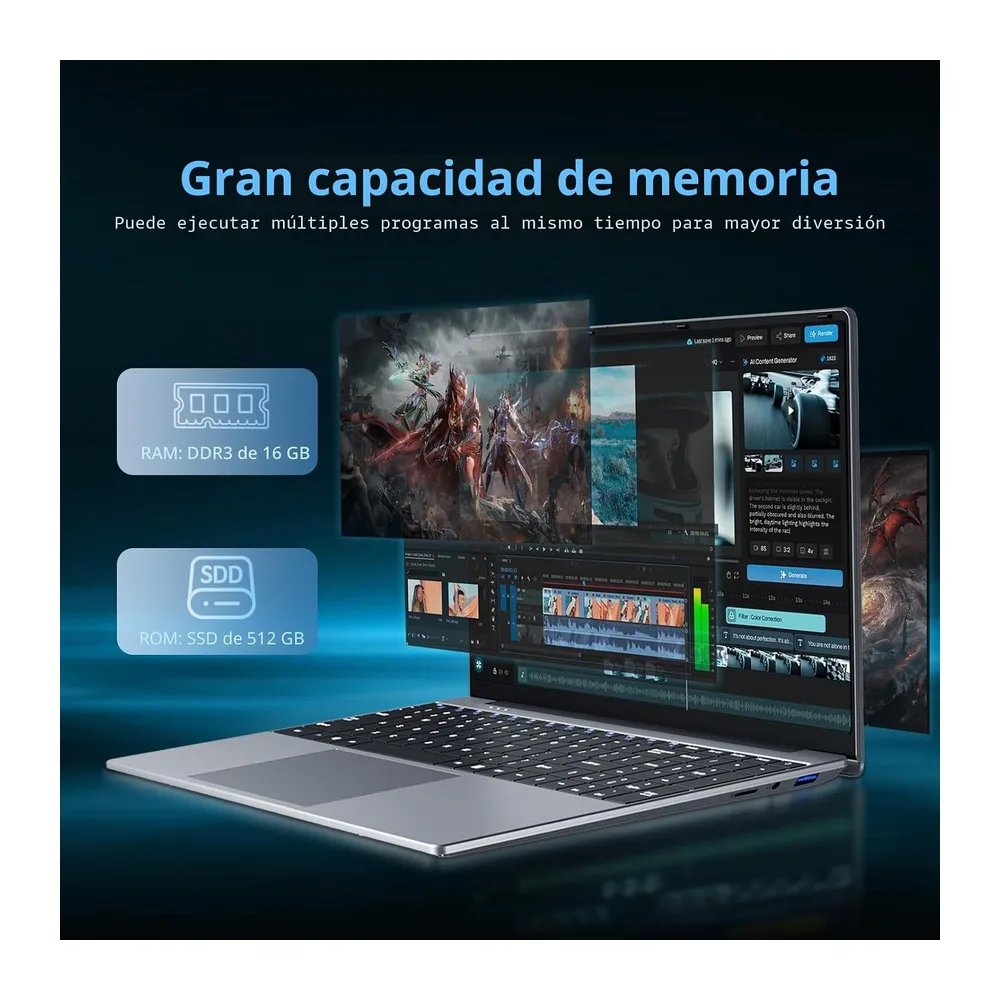 15,6 Pulgadas Ordenador Portátil Core i5 7Y54 Procesador — 4