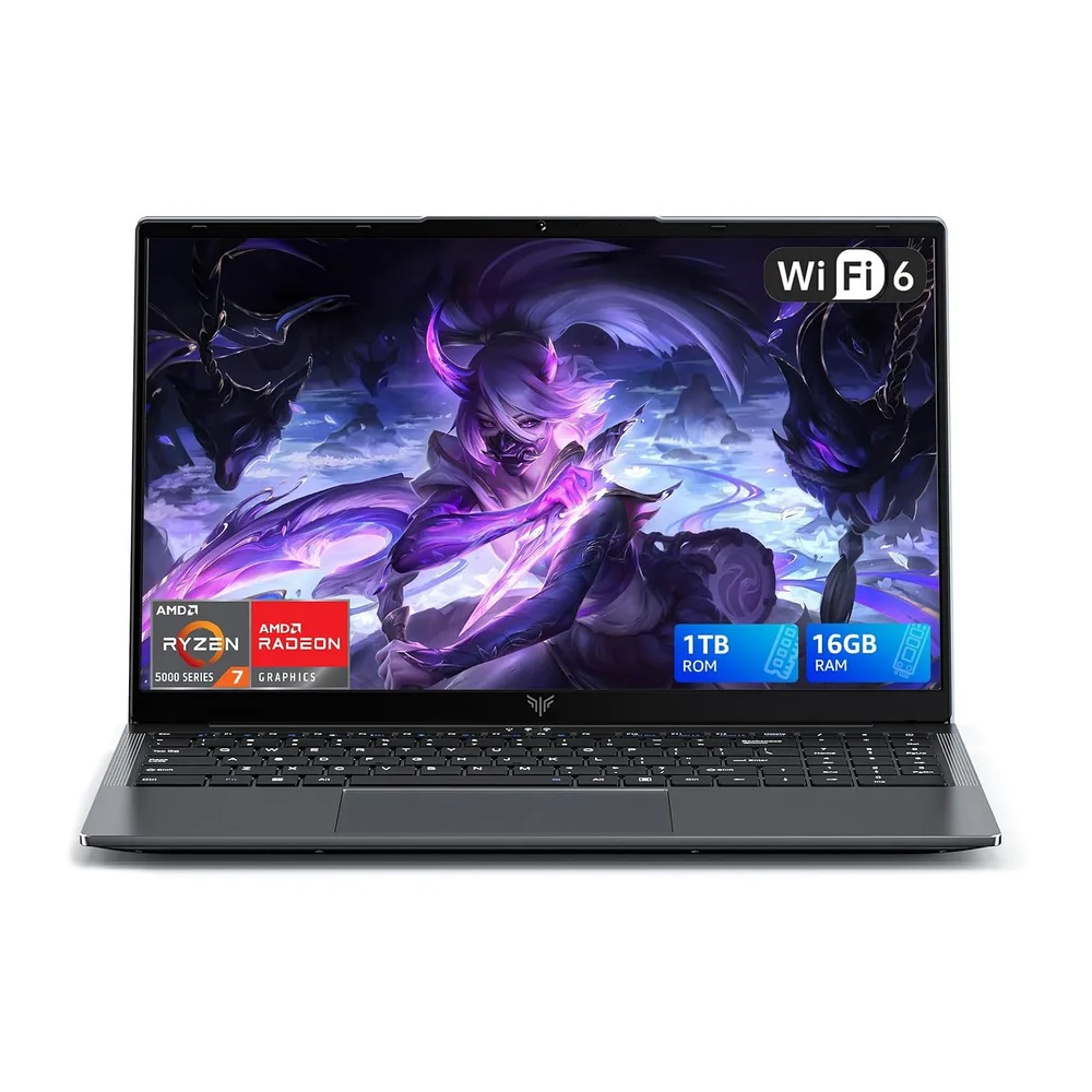 16" Ordenador Portatil Gaming, Ryzen 7 7735HS, hasta 4.75GHz Laptop Oficina — 3