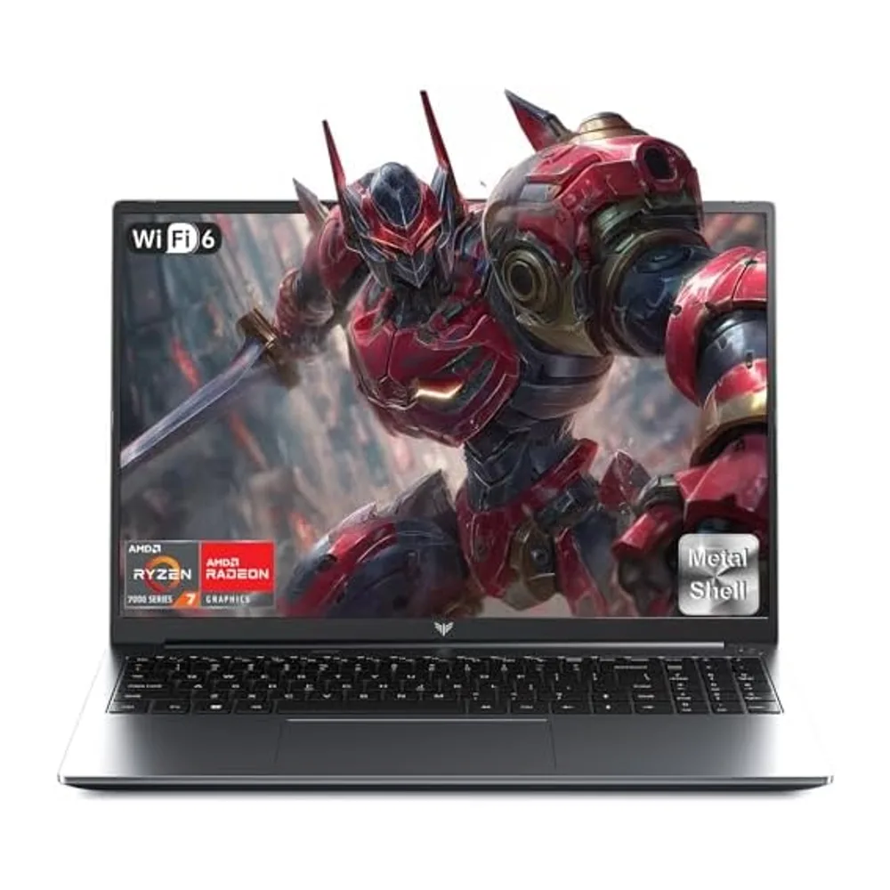 16" Ordenador Portatil Gaming, Ryzen 7 7735HS, hasta 4.75GHz Laptop Oficina — 4