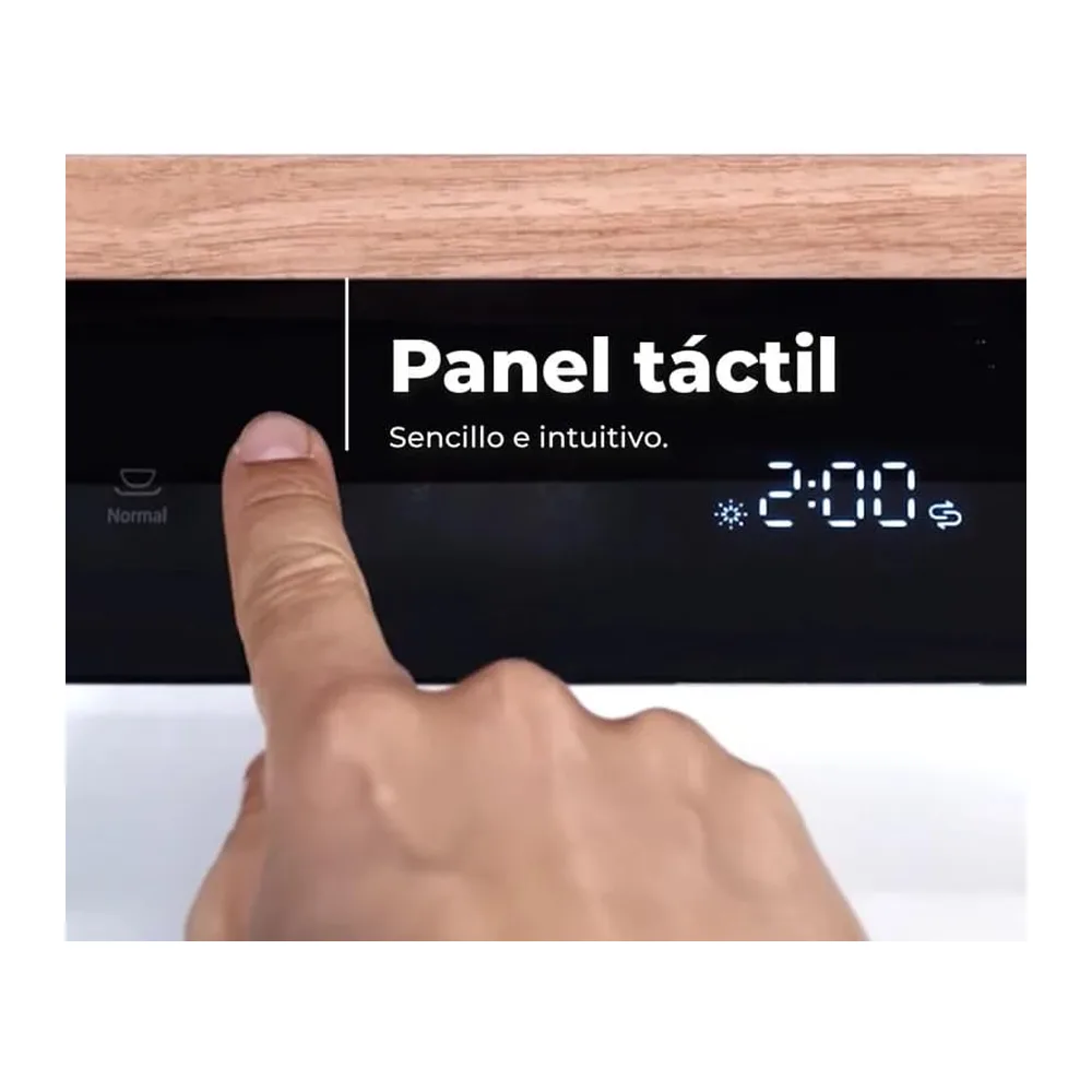 EVVO Lavavajillas Tamaño Compacto, sobremesa o encimera, 6 Servicios, 8 programas, Secado Extra, Programa — 4