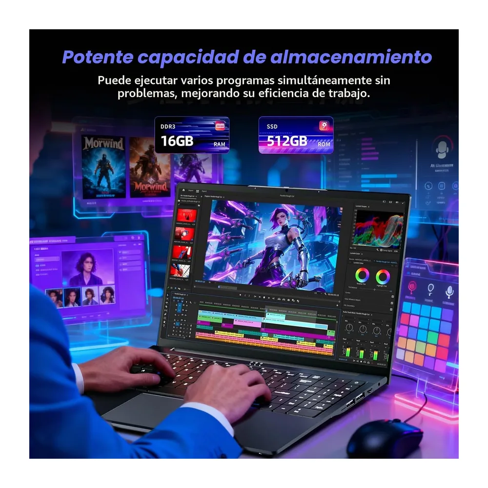 16" Ordenador Portátil Core i5 8210Y (up 3.6GHz) Procesador — 3
