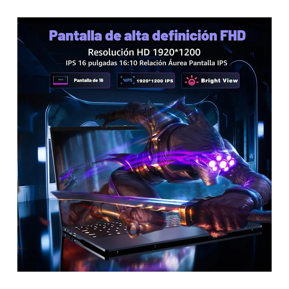 16" Ordenador Portátil Core i5 8210Y (up 3.6GHz) Procesador — 4