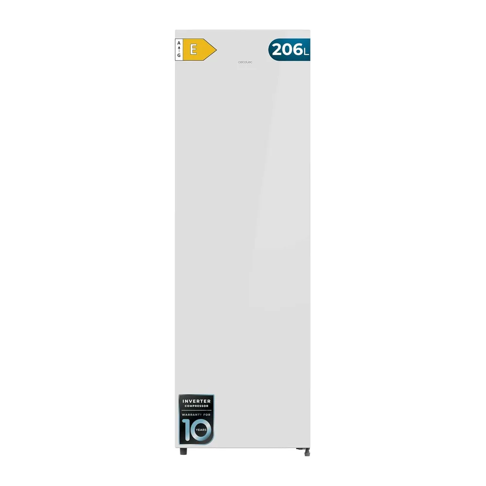 Cecotec Congelador Vertical 206L Bolero CoolMarket UF 206 Dual White E [Clase de eficiencia energética E]
