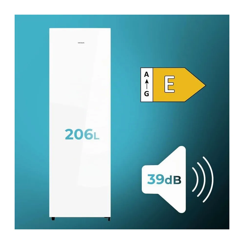 Cecotec Congelador Vertical 206L Bolero CoolMarket UF 206 Dual White E [Clase de eficiencia energética E] — 4