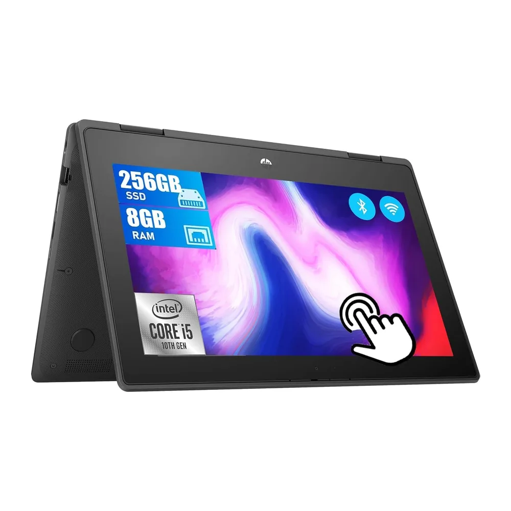 HP ProBook X360 11 G6 EE, 2 en 1 Pantalla táctil Business Laptop de 11,6 Pulgadas, Intel Core i5-10210Y, 8 GB