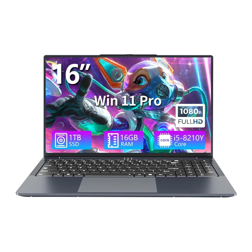 16" Ordenador Portátil Core i5 8210Y (up 3.6GHz) Procesador