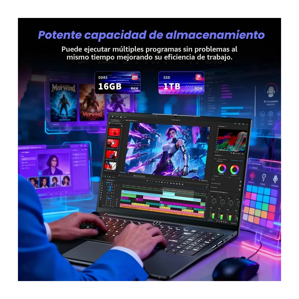 16" Ordenador Portátil Core i5 8210Y (up 3.6GHz) Procesador — 3