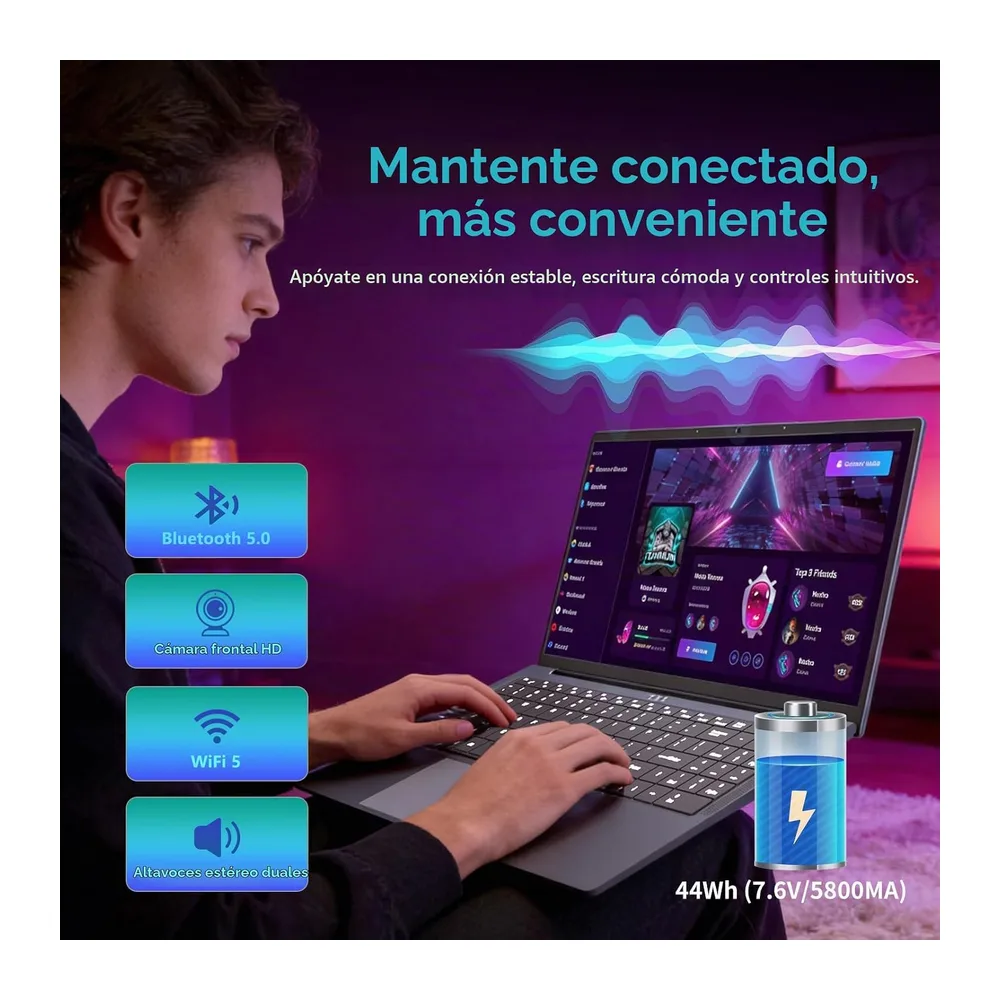 Ordenador Portátil 16 Pulgadas PC Portatil Core i5 8210Y Procesador — 6