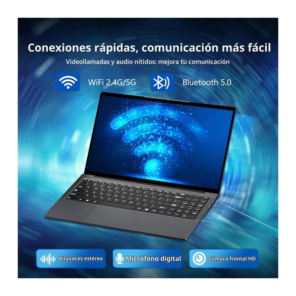 Ordenador Portátil 15.6 Pulgadas PC Portátil Win 11 Core i3-8100Y Procesador — 5