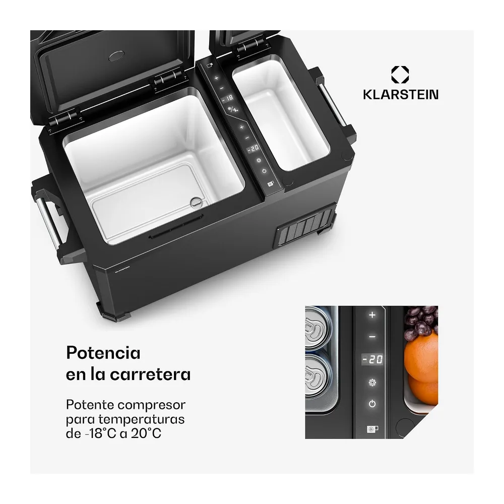 KLARSTEIN Arctiq Duo Frigorífico portátil 43L — 4