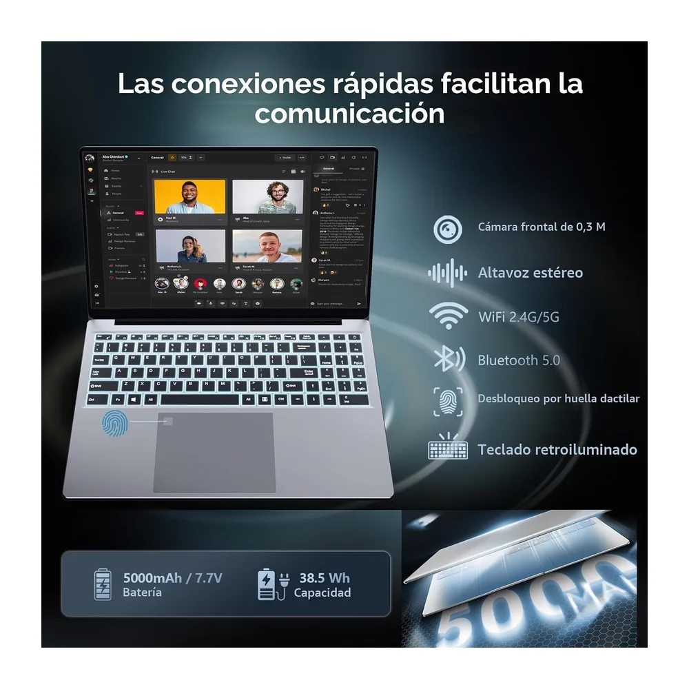 16" Ordenador Portátil Core i7 6500U (up 3.1GHz) Procesador — 6