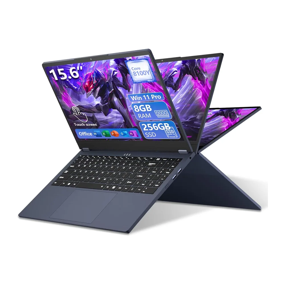 Ordenador Portátil 2 en 1 15,6 Pulgadas con Core i3-8100Y Procesador