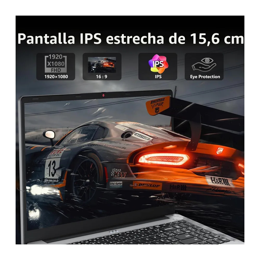 Ordenador Portátil 15,6 Pulgadas, PC Portátil Win 11, Ryzen 5 7430U (4.3GHz) Procesador, 32GB RAM 1TB SSD, — 4