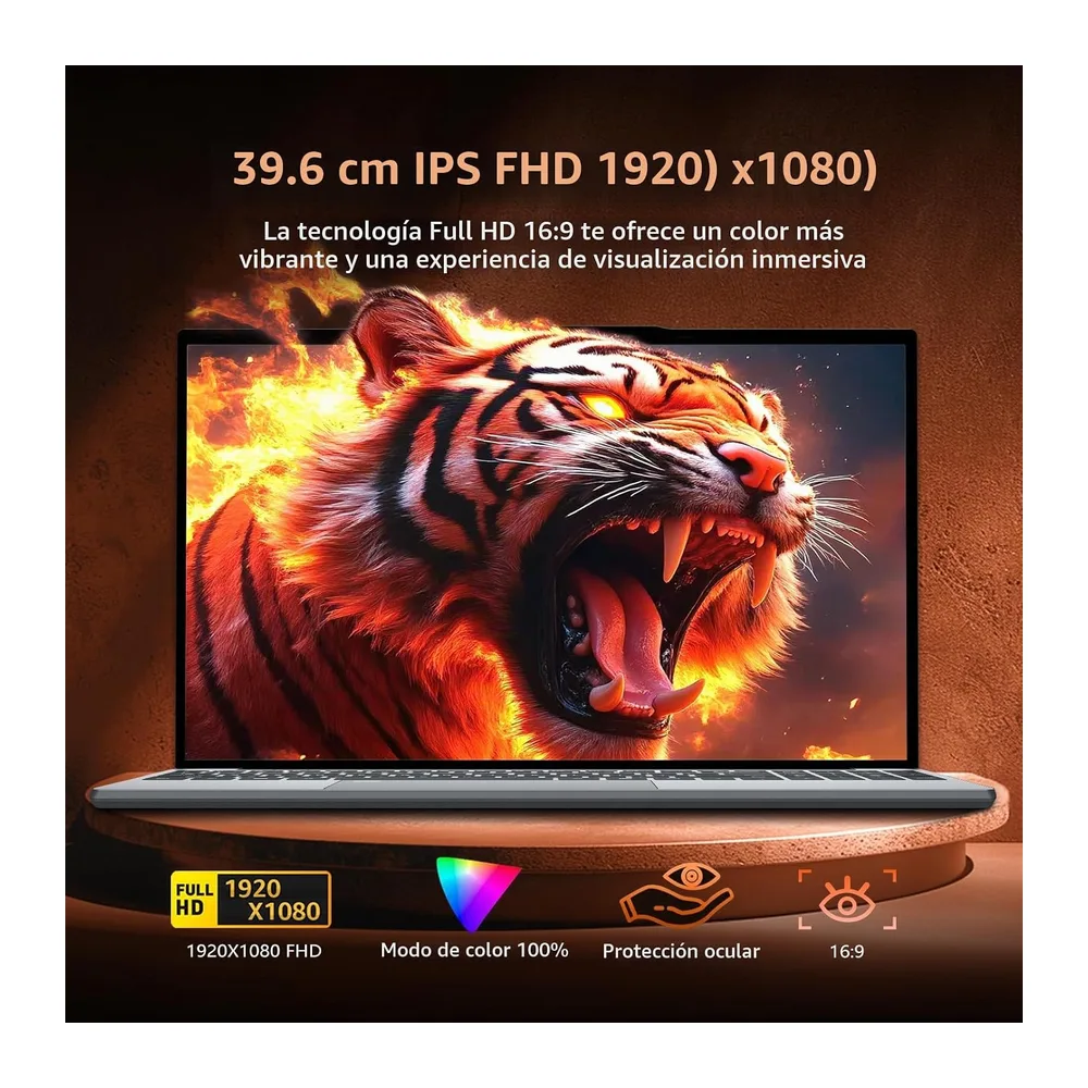 15,6inch Ordenador Portátil, Win 11 PC Portatil 16GB DDR4 512GB SSD, Twin Lake N150 CPU, Computadora Portátil — 2
