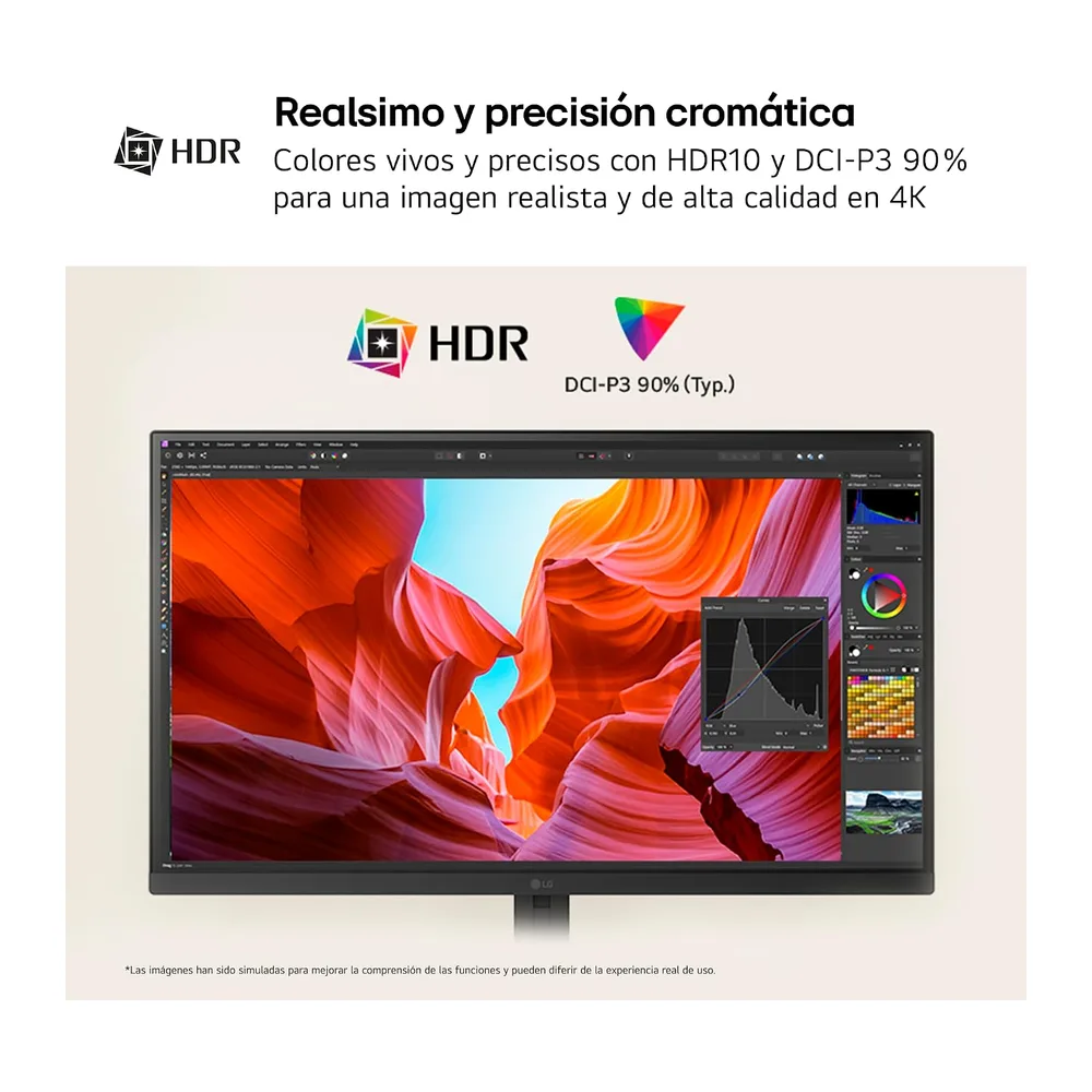 LG Monitor Ultrafine 27U710B-B - 27'', UHD (3840 x 2160), IPS, Negro [Clase de eficiencia energética F] — 3