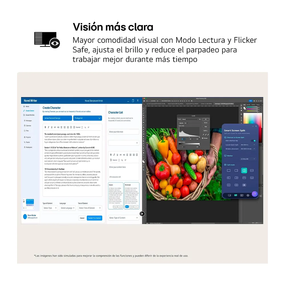 LG Monitor Ultrafine 27U710B-B - 27'', UHD (3840 x 2160), IPS, Negro [Clase de eficiencia energética F] — 4