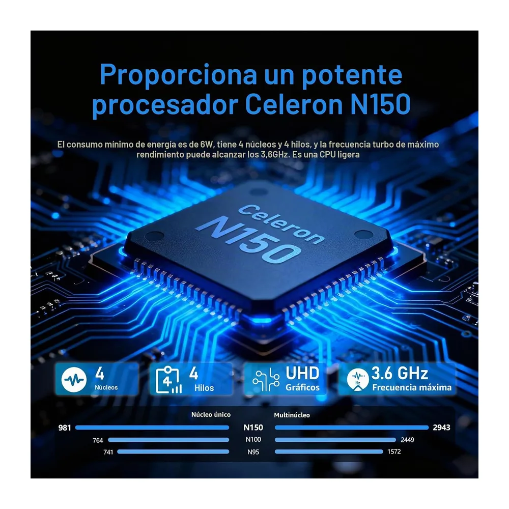 Ordenador Portátil 15,6 Pulgadas con N150 procesador — 2