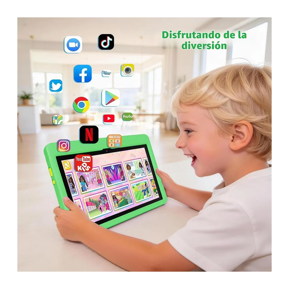 Tablet para Niños 10 Pulgadas, Tablet Infantil Android 16 Cinco Núcleos, 24GB RAM 128GB ROM, Pantalla IPS HD — 4