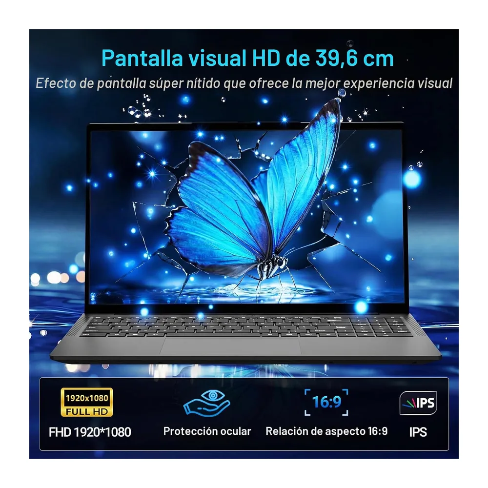 15,6" Ordenador Portátil, Procesador Core hasta 3,4 GHz,8GB RAM 256GB SSD — 3
