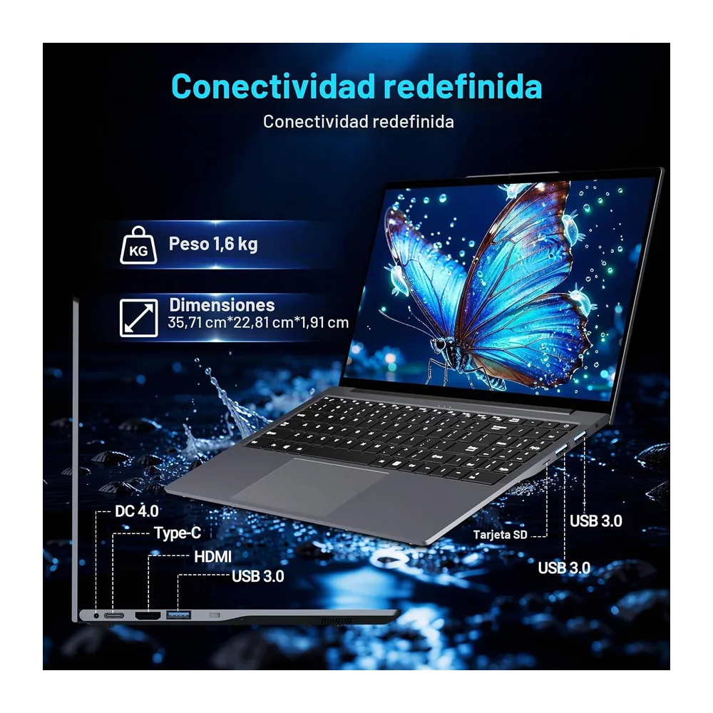 15,6" Ordenador Portátil, Procesador Core hasta 3,4 GHz,8GB RAM 256GB SSD — 5