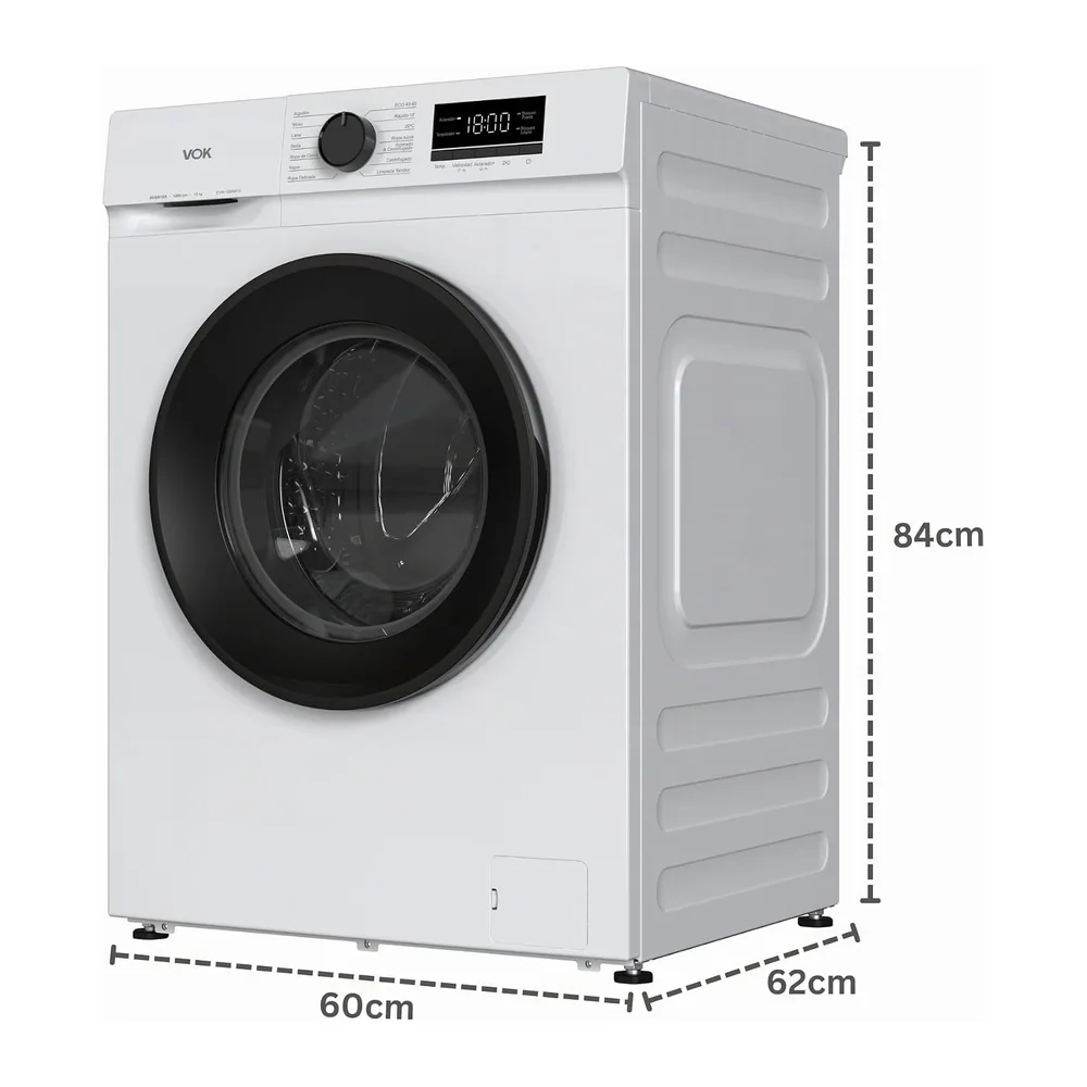 VOK Lavadora 12kg Clase A con Instalación Incluida EVW-12BAW12 — 3