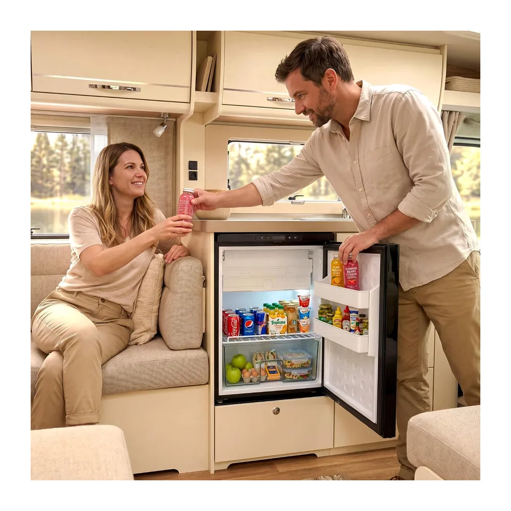 Arebos Frigorífico Compresor para Autocaravana 65L con Congelador — 2