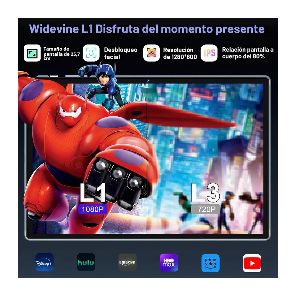 Último Tablet Gemini AI Android, Tablet 10 Pulgadas, 22GB+128GB/TF 1TB, Octa-Core 2.0GHz, 5G WiFi, — 5