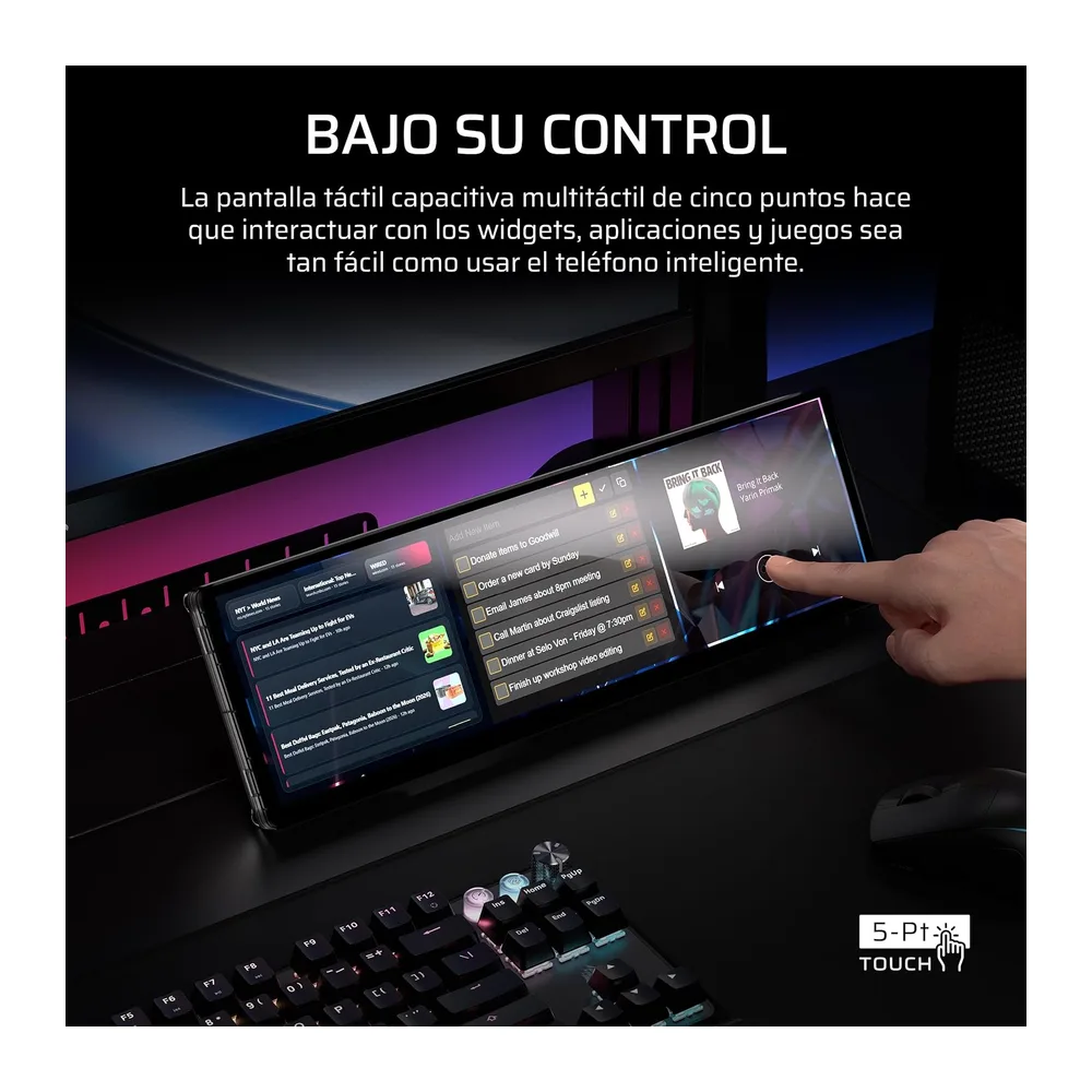 Corsair XENEON Edge 14.5" Pantalla táctil LCD 2K HDMI USB‑C — 3