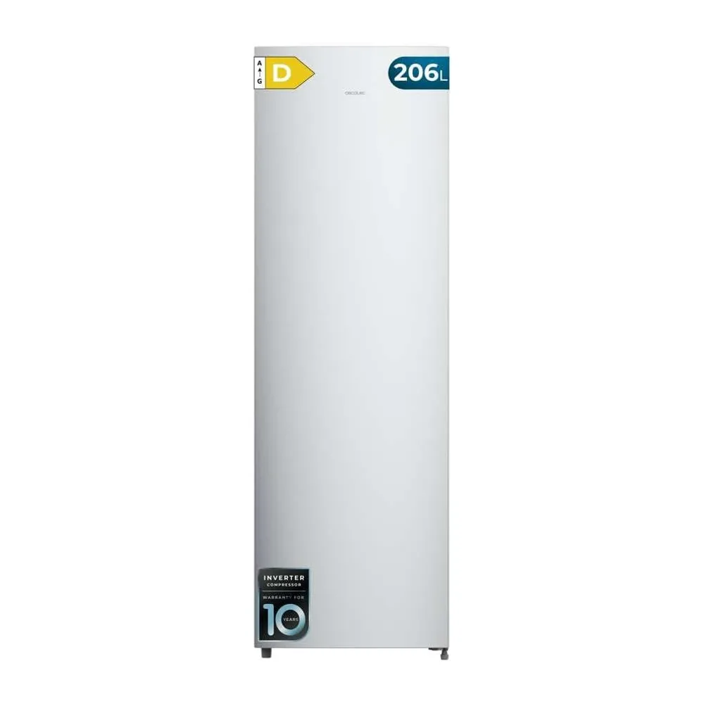 Cecotec Congelador Vertical Dual 206L Bolero CoolMarket UF 206 Dual Inox D [Clase de eficiencia energética D]