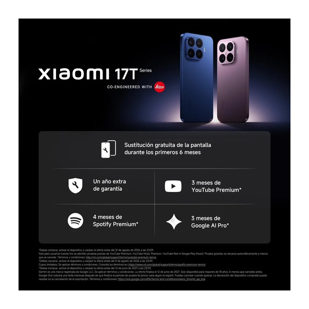 XIAOMI 17T Pro Smartphone 12+512GB, Black [Clase de eficiencia energética A] — 5