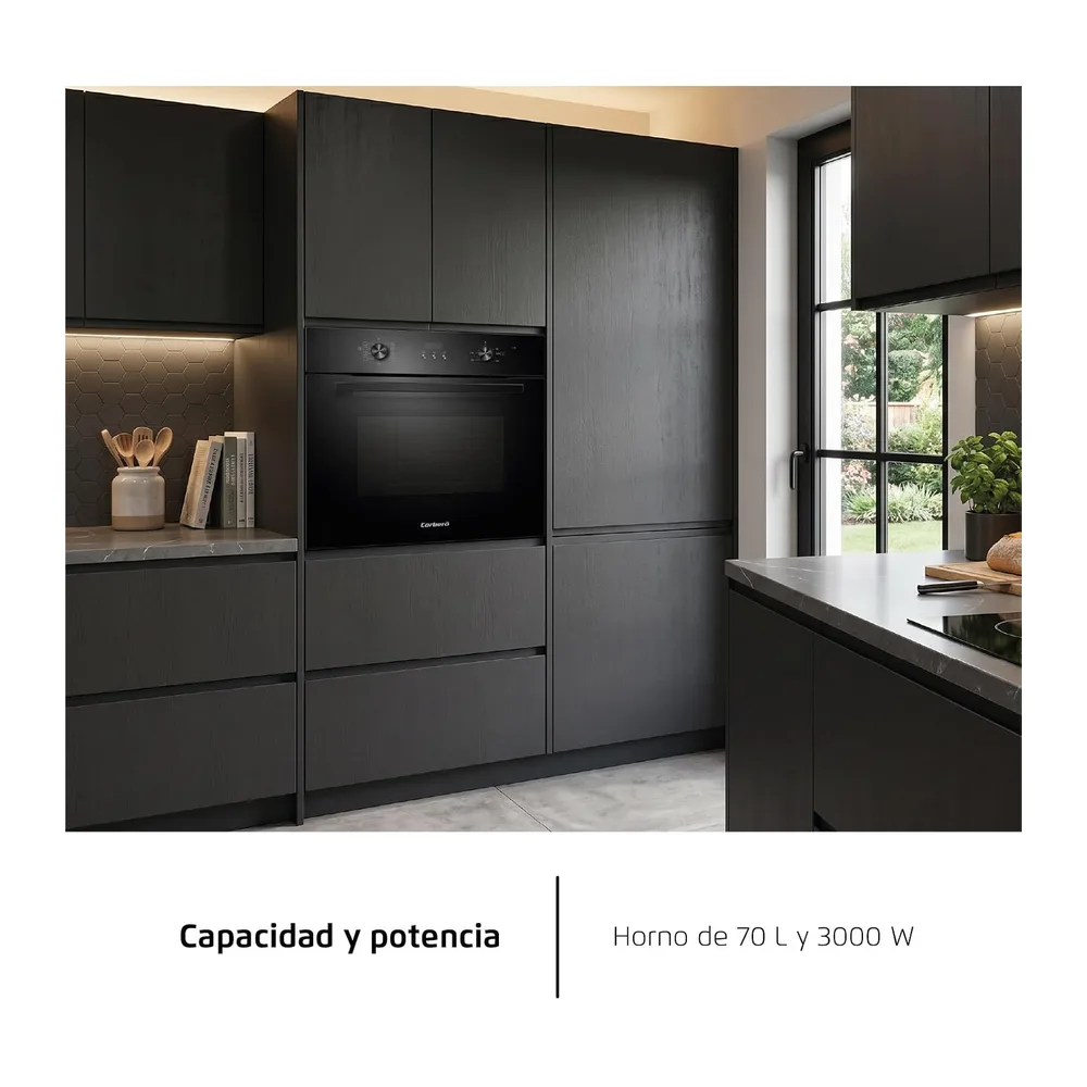 Corberó - Horno Eléctrico Multifunción Plus | CCHMD826N | 70L | 3000W | 8 Programas | Limpieza — 5