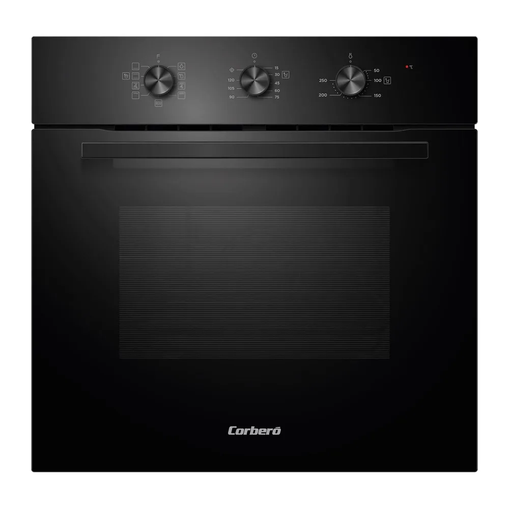 Corbero - Horno Eléctrico Multifunción | CCHM726N | 65L | 3000W | 8 Programas |Limpieza Hidrólisis | Cocción
