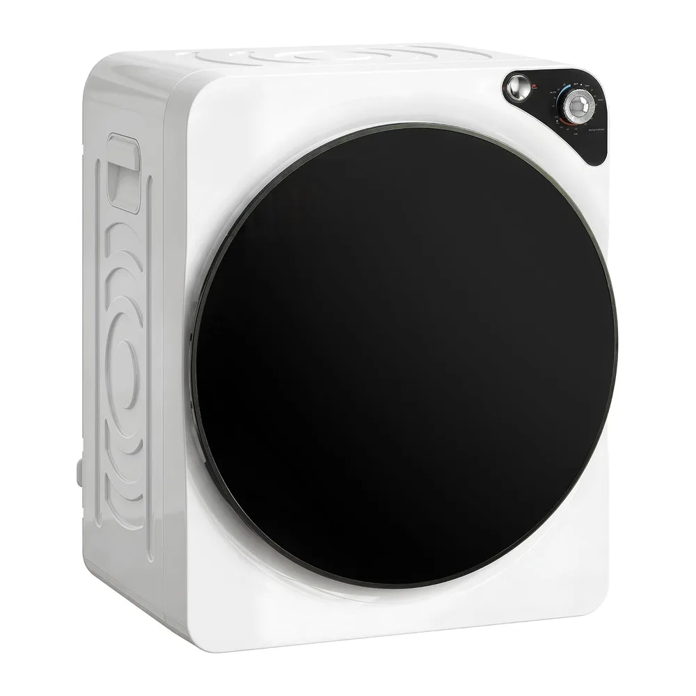 HOMCOM Secadora de Ropa 5 kg Secadora de Evacuación Compacta 1000W Blanco [Clase de eficiencia energética G]