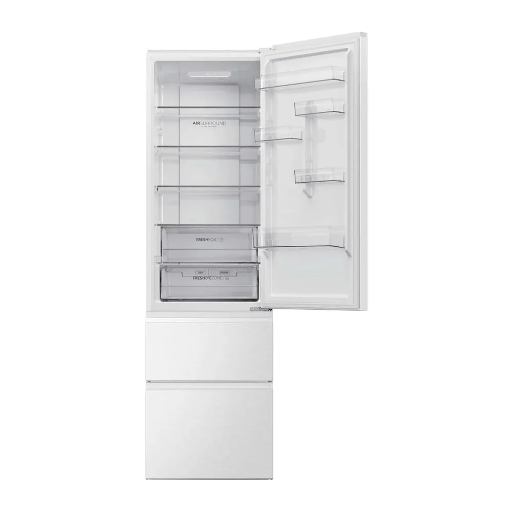 Haier 3D 60 Series HTR3620CNPW - Frigorífico Combi, 414L, Cajones Direct Access, Air Surround, Motor — 3