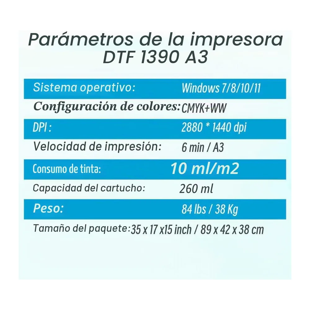 Impresora A3 DTF 1390 con Juego de tintas. Ideal para pequeñas Empresas — 4