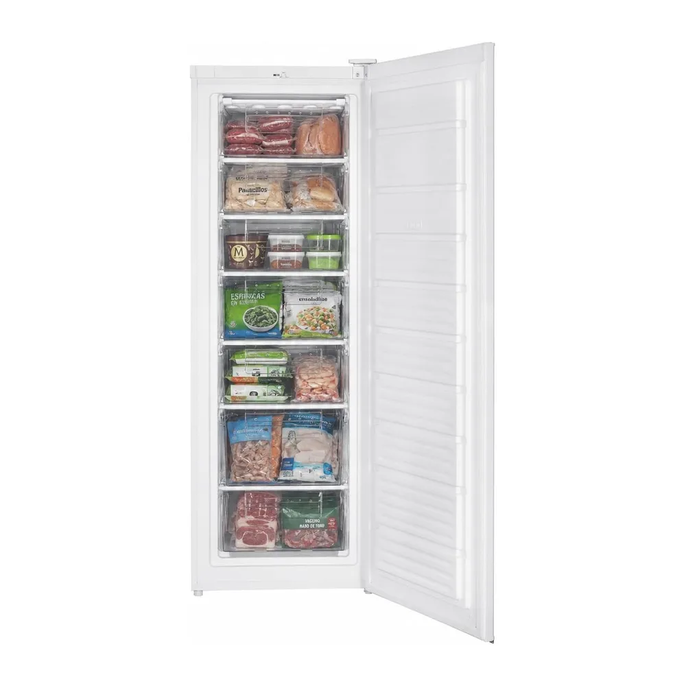 Sauber, Congelador Vertical 1 Puerta SERIE 3-CV17026WH, E, Puerta Reversible, Blanco, 171 x 60 cm, 7 Cajones, — 2